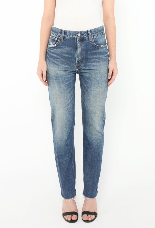 Saint Laurent 2022 Washed Tapered Jeans - 3