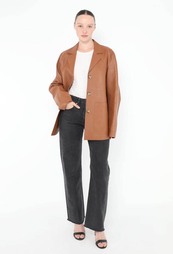 Toteme 2024 Lambskin Leather Jacket - 4