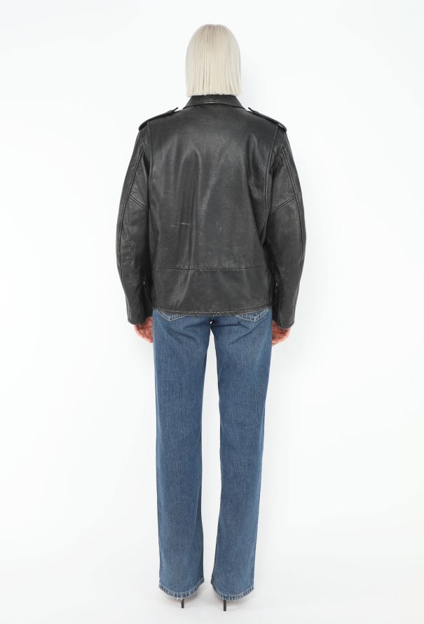 The Row 2023 Catalina Distressed Biker Jacket - 5