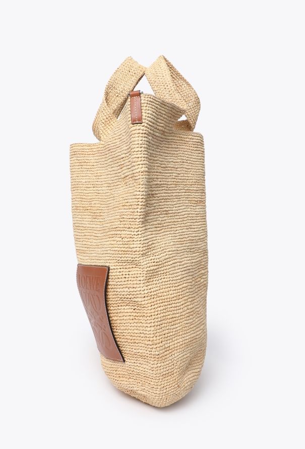 Loewe Paula's Ibiza Slit Raffia Tote Bag - 4