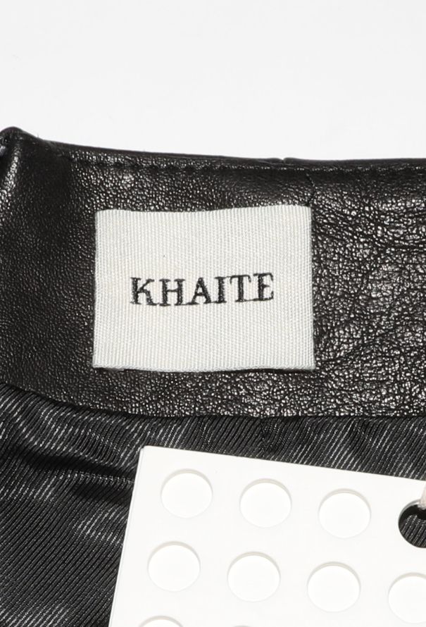 Khaite Pre-Fall 2025 Loxley Lambskin Skirt - 5
