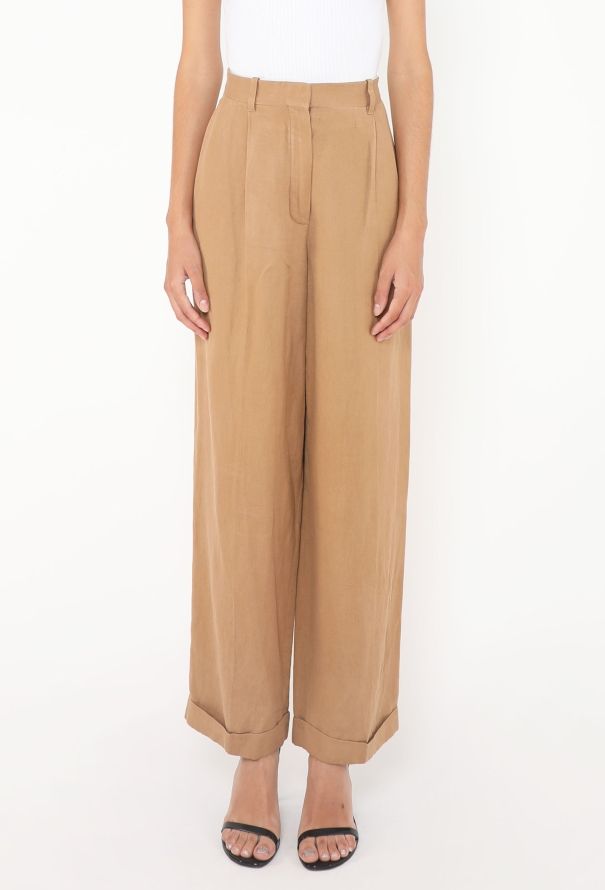 The Row 2022 Cassandra Linen Trousers - 3