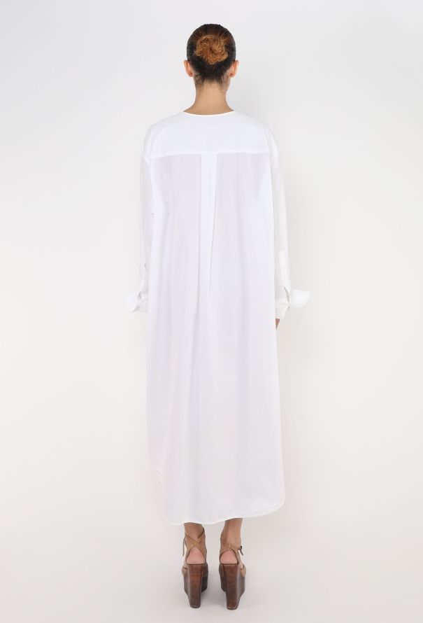 Toteme 2021 Cotton Bib Shirt Dress - 3