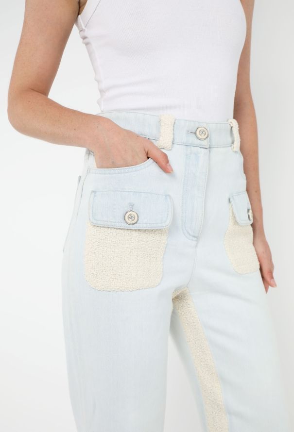 Chanel Resort 2021 Tweed Trim Jeans - 5