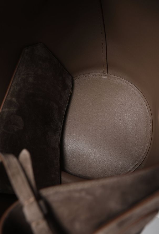 Khaite Lotus Medium Suede Tote Bag - 11