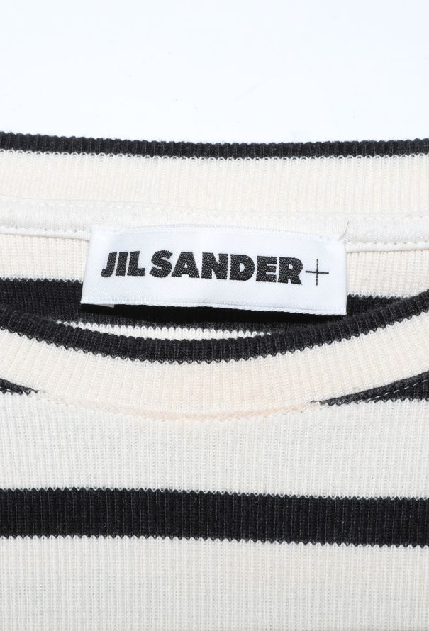 Jil Sander 2021 Marinière Logo T-Shirt - 4