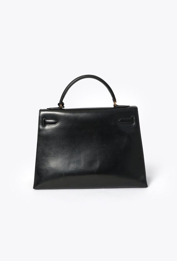 Hermès Vintage Black Box Kelly Sellier 32 - 6