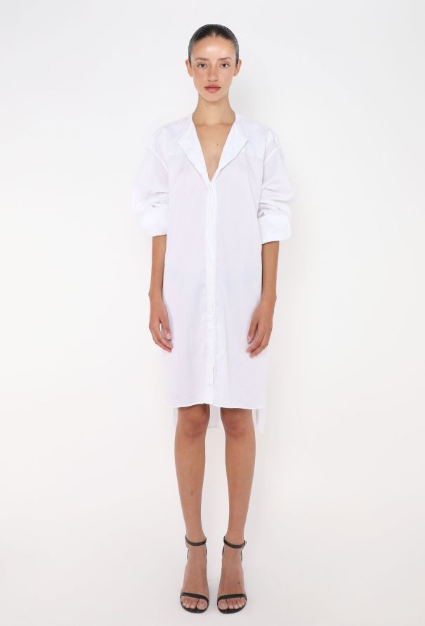 Céline Contrast Stitch Cotton Tunic - 3