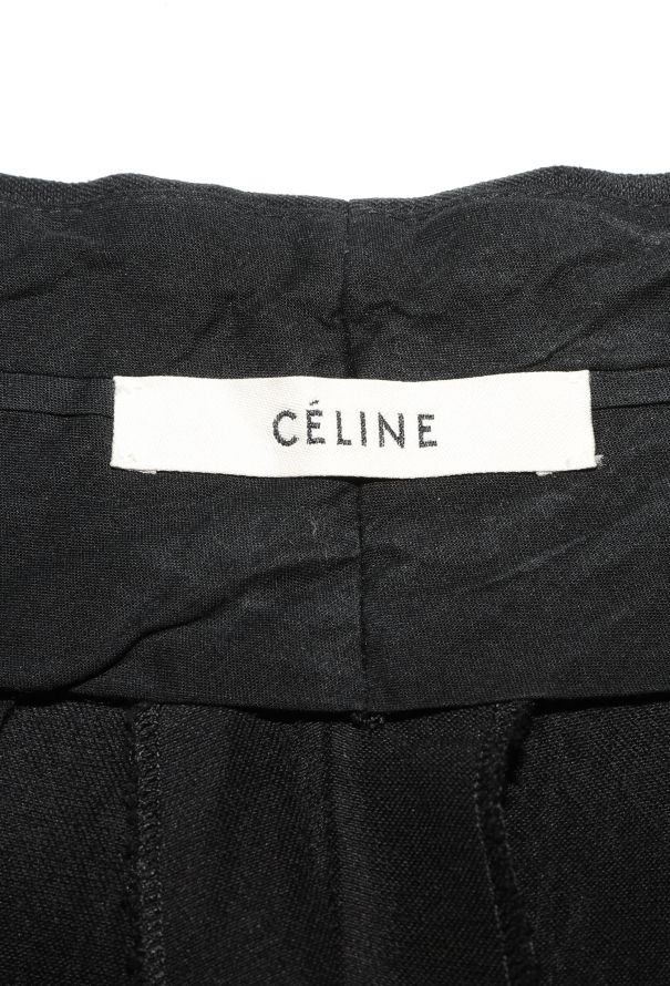 Céline Distressed Silk Smoking Pants - 5