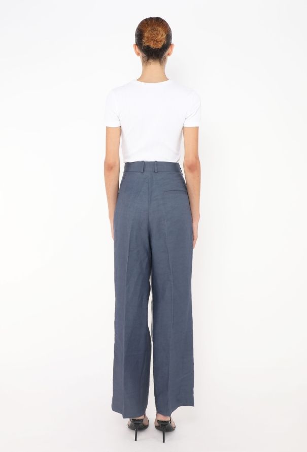 Céline Resort 2018 Belted Linen Trousers - 5