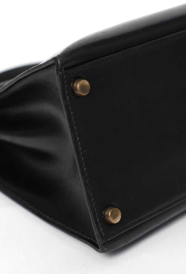 Hermès Vintage Black Box Kelly Sellier 32 - 10