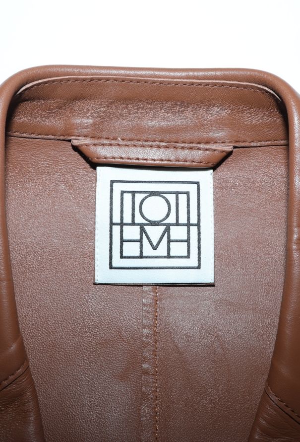 Toteme 2024 Lambskin Leather Jacket - 6